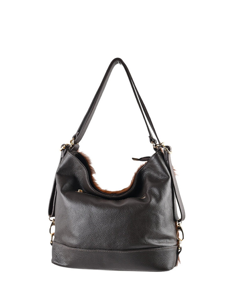 Giuliano Leather  Lederen schoudertas| Koeprint | 552658