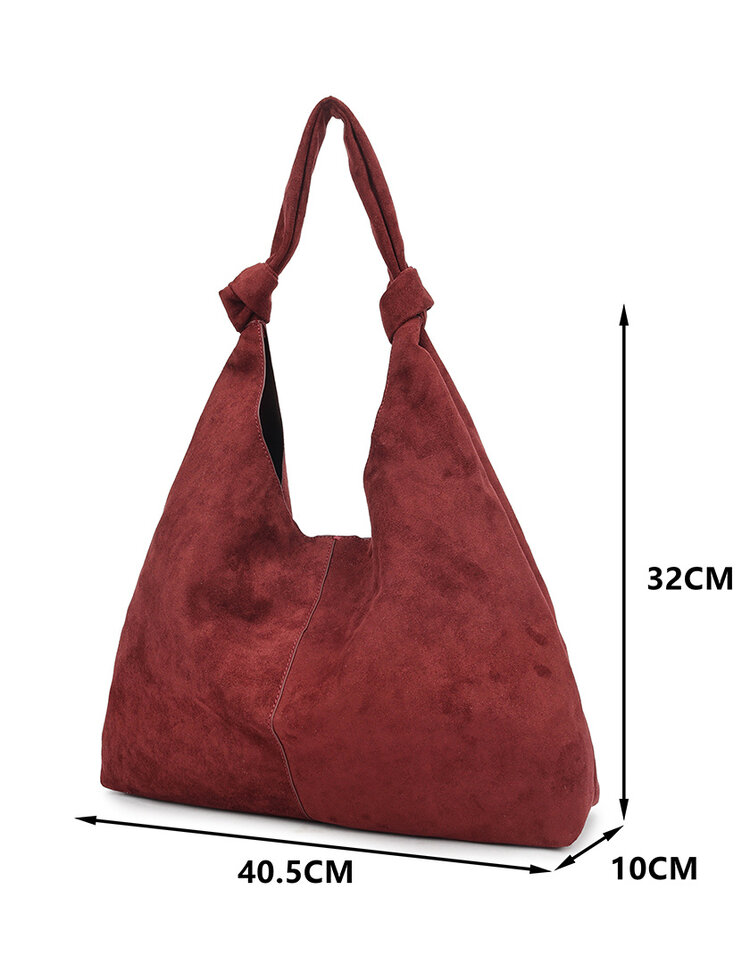 Kunstlederen suede handtas | 40092
