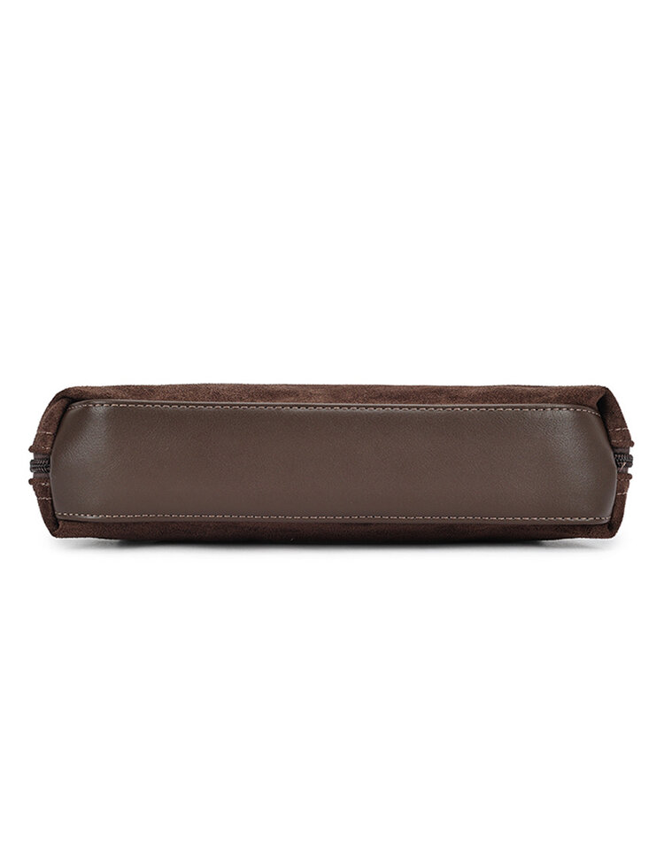 Kunstlederen suede schoudertas | 40135