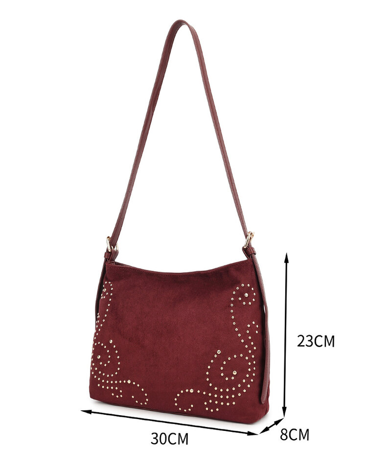 Faux leather shoulder bag | 60006