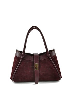 Lederen handtas | Croco | 552670