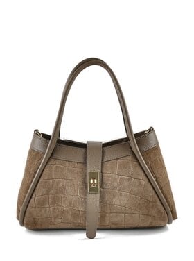 Leather handbag | Croco | 552670