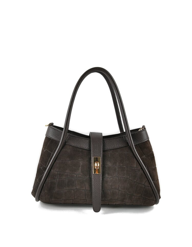 Lederen handtas | Croco | 552670