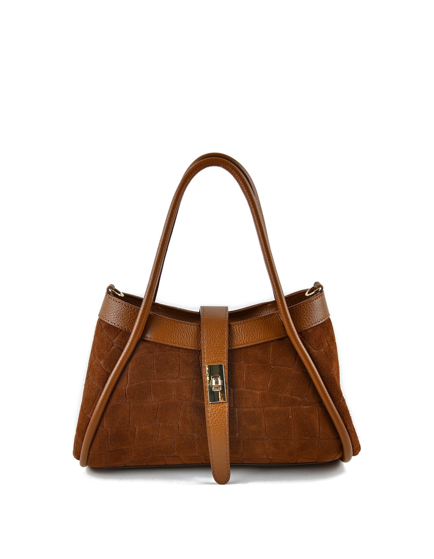 Lederen handtas | Croco | 552670