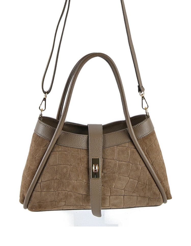 Lederen handtas | Croco | 552670