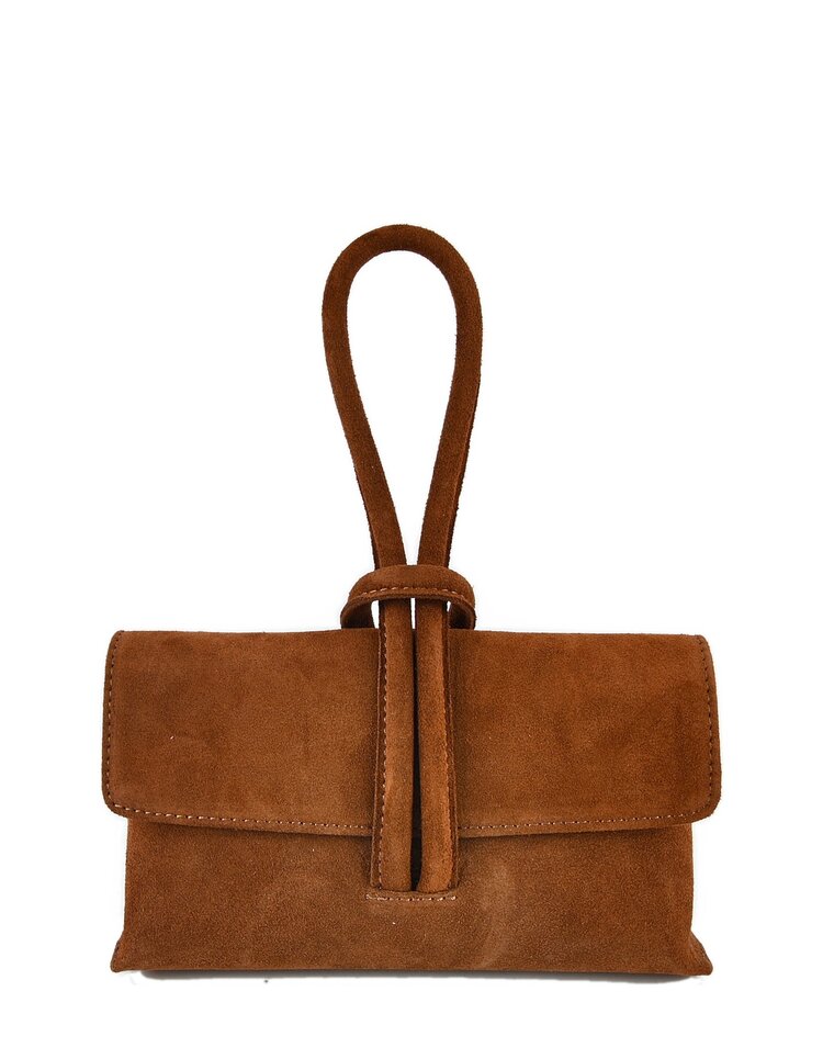 Lederen clutch | Suede | 552671