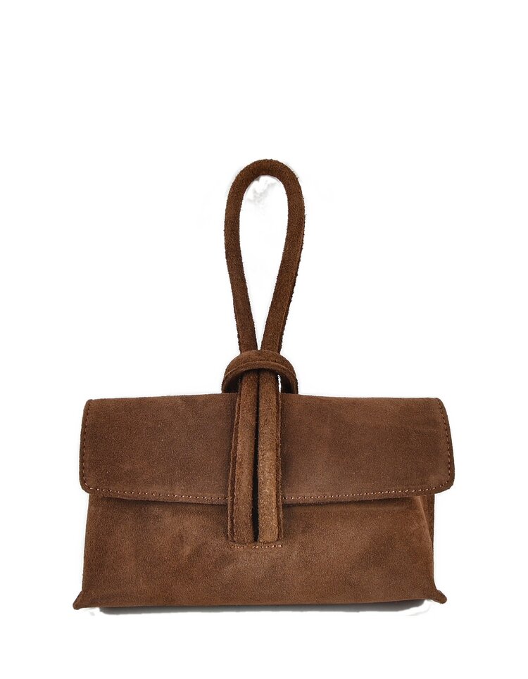 Leather clutch | Suede | 552671