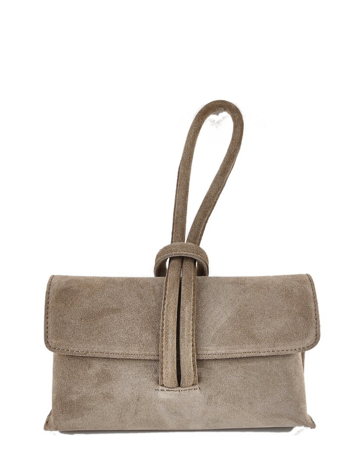 Lederen clutch | Suede | 552671
