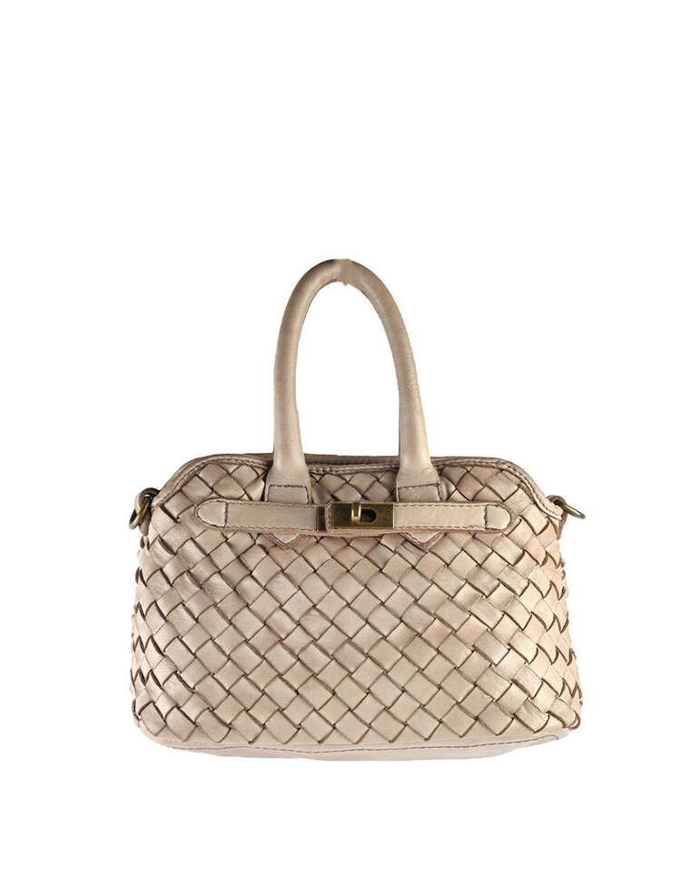 Giuliano Leather  Washed Leather Handbag braided | 552588 - Copy