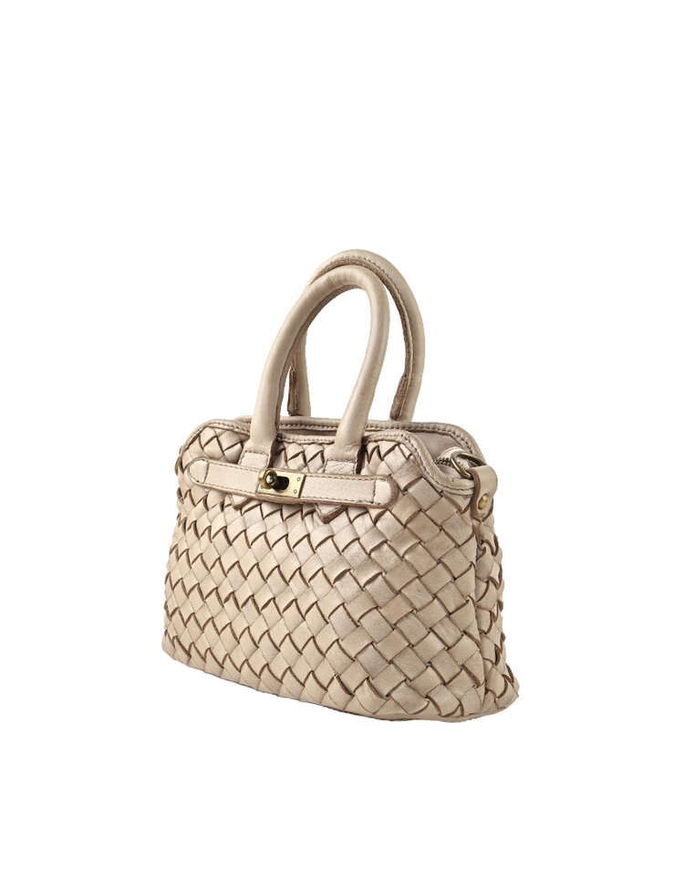 Giuliano Leather  Washed Leather Handbag braided | 552588 - Copy