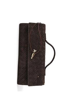 Lederen clutch | Gevlochten | 552675