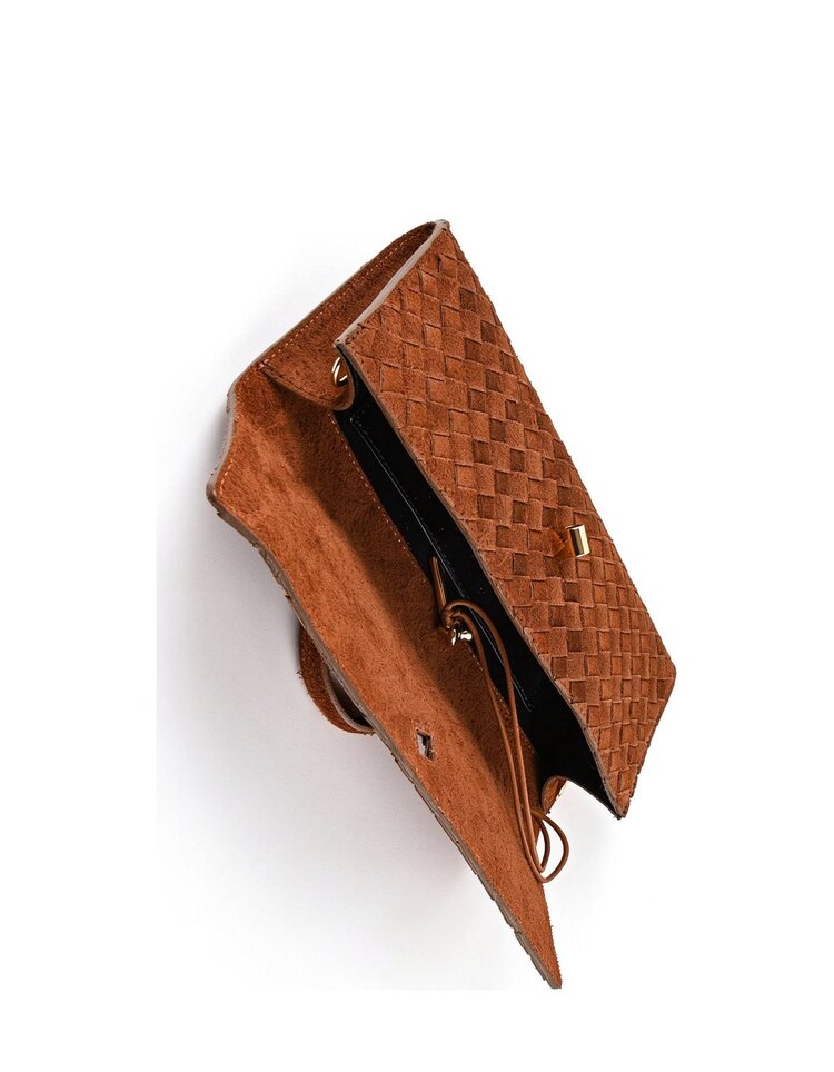 Leather clutch | Woven | 552675
