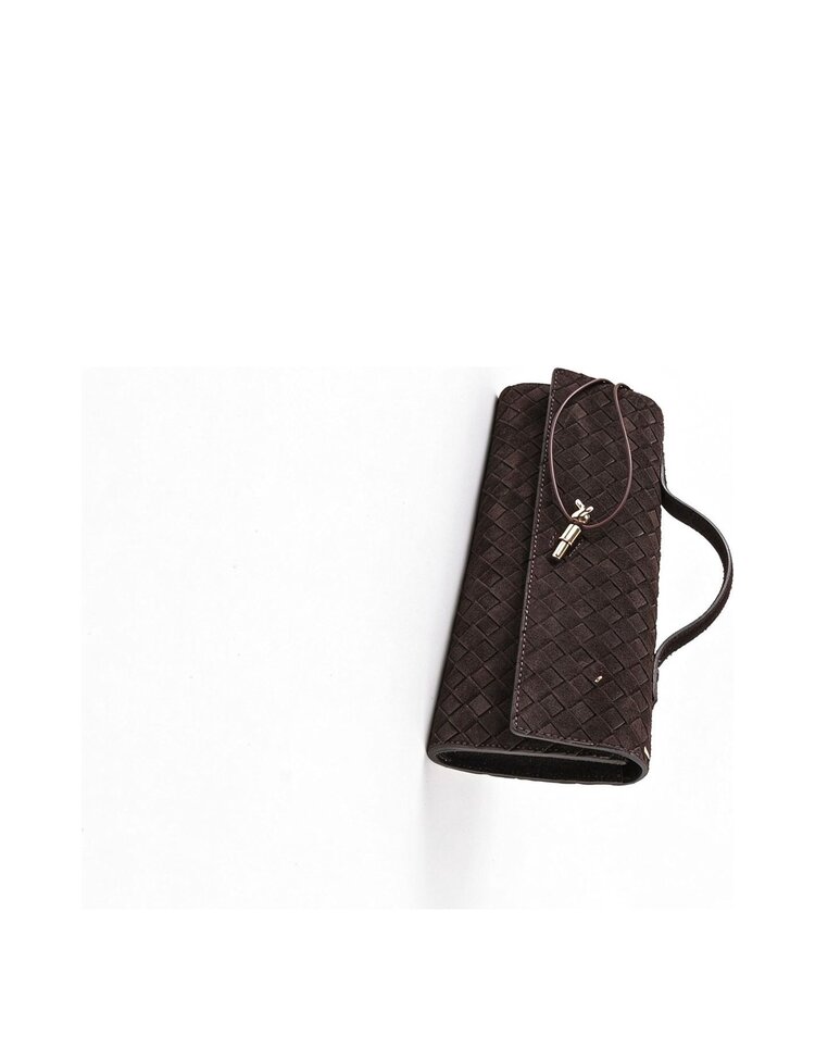 Leather clutch | Woven | 552675