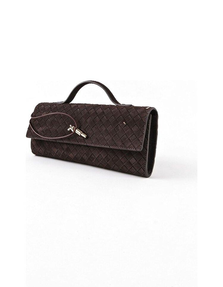 Giuliano Leather  Leder-Clutch | Geflochten | 552675