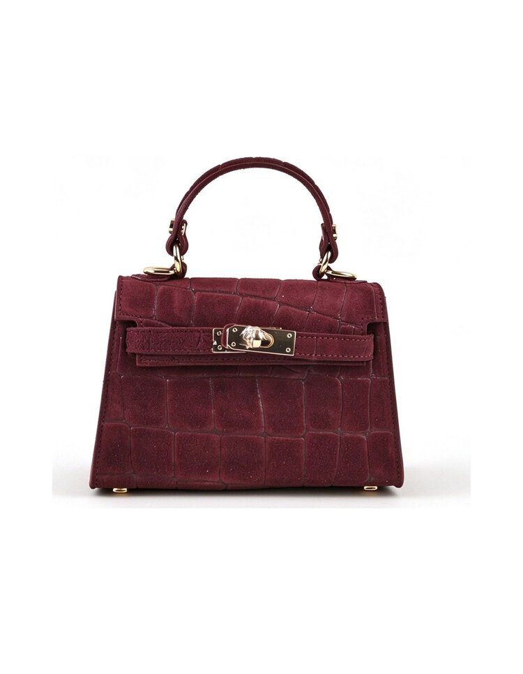 Giuliano Leather  Lederen handtas | Suede croco | 552673