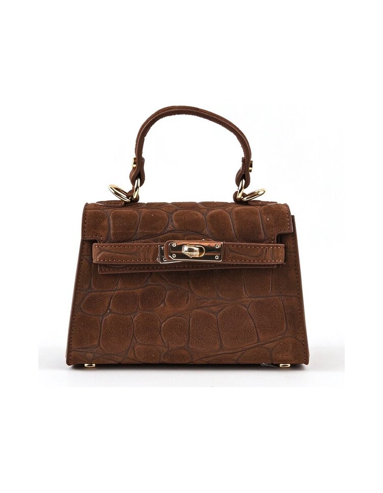 Giuliano Leather  Lederen handtas | Suede croco | 552673