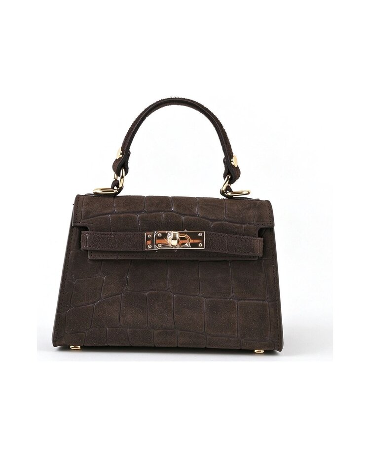 Giuliano Leather  Lederen handtas | Suede croco | 552673
