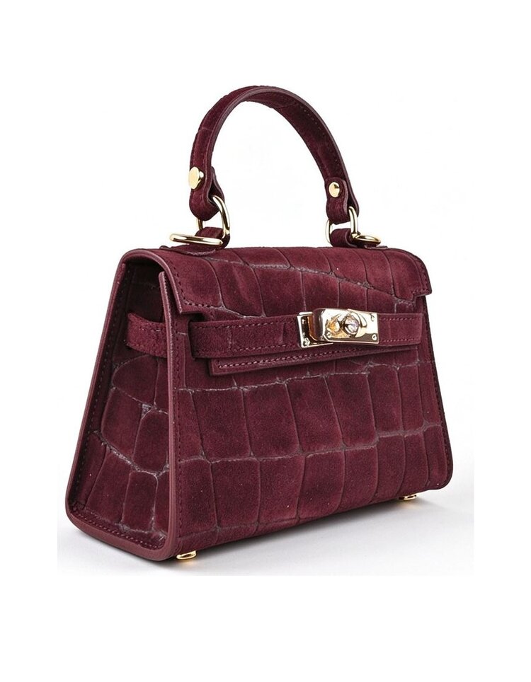 Giuliano Leather  Lederen handtas | Suede croco | 552673
