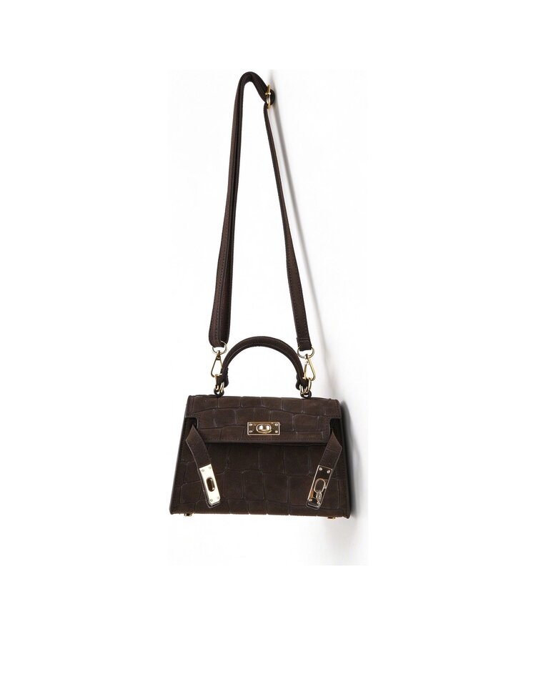 Giuliano Leather  Lederen handtas | Suede croco | 552673