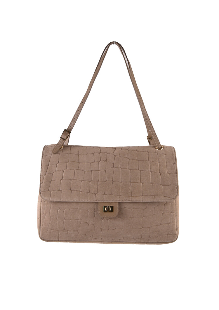 Giuliano Leather  Leder-Schultertasche | Wildleder | 552661