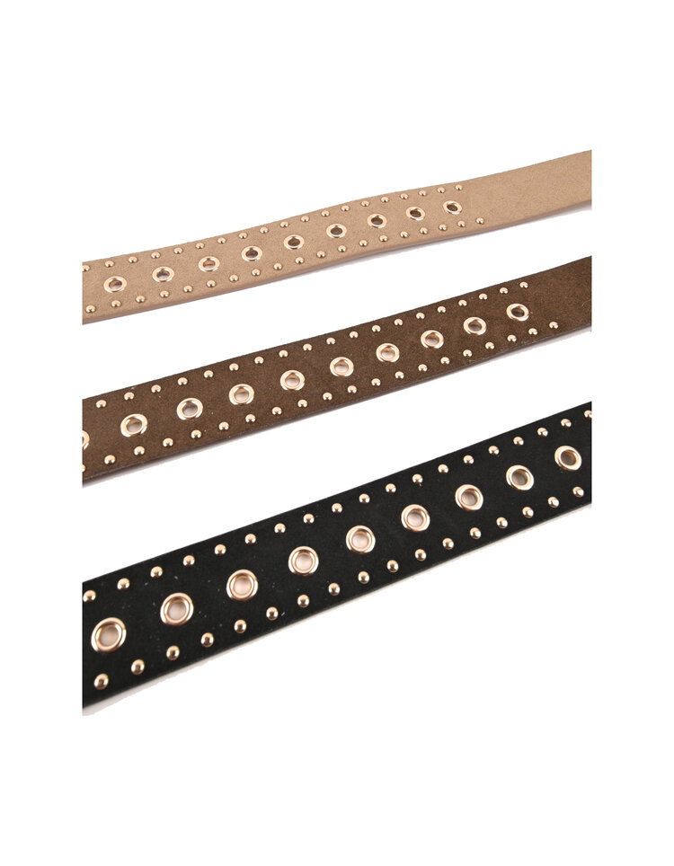 Giuliano Belt | Artificial suede | Studs | 400015