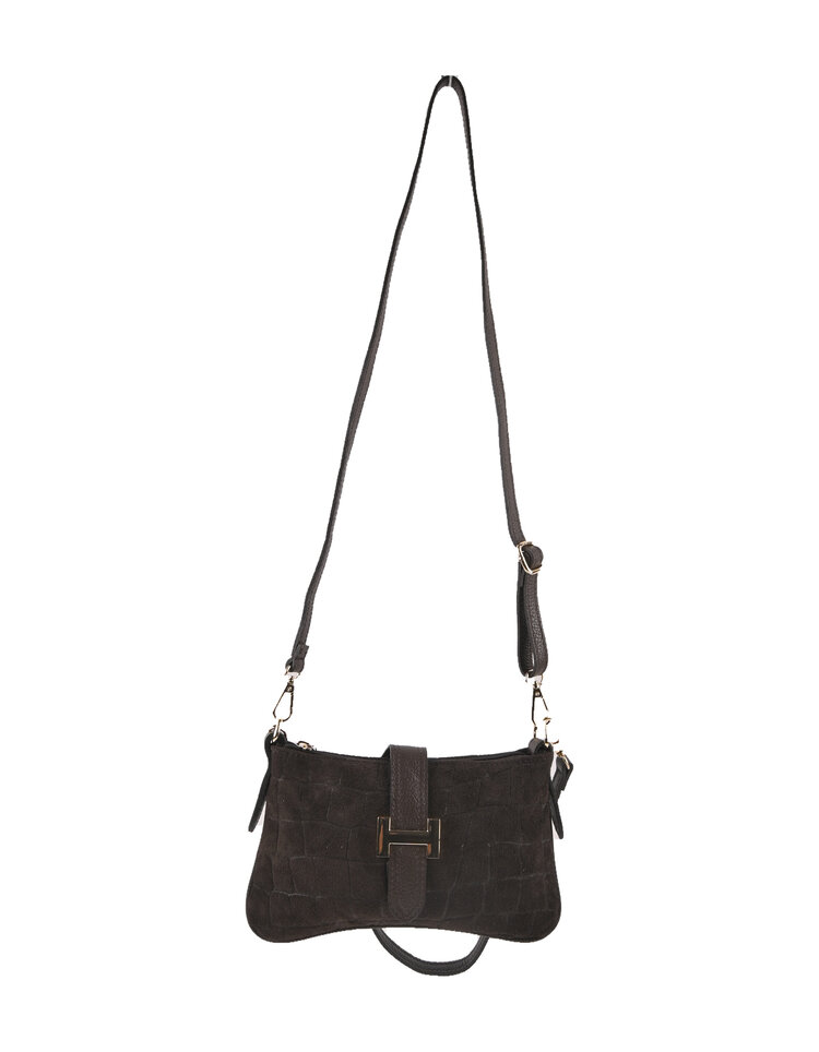 Giuliano Leather  Leder-Schultertasche | Wildleder | 552672