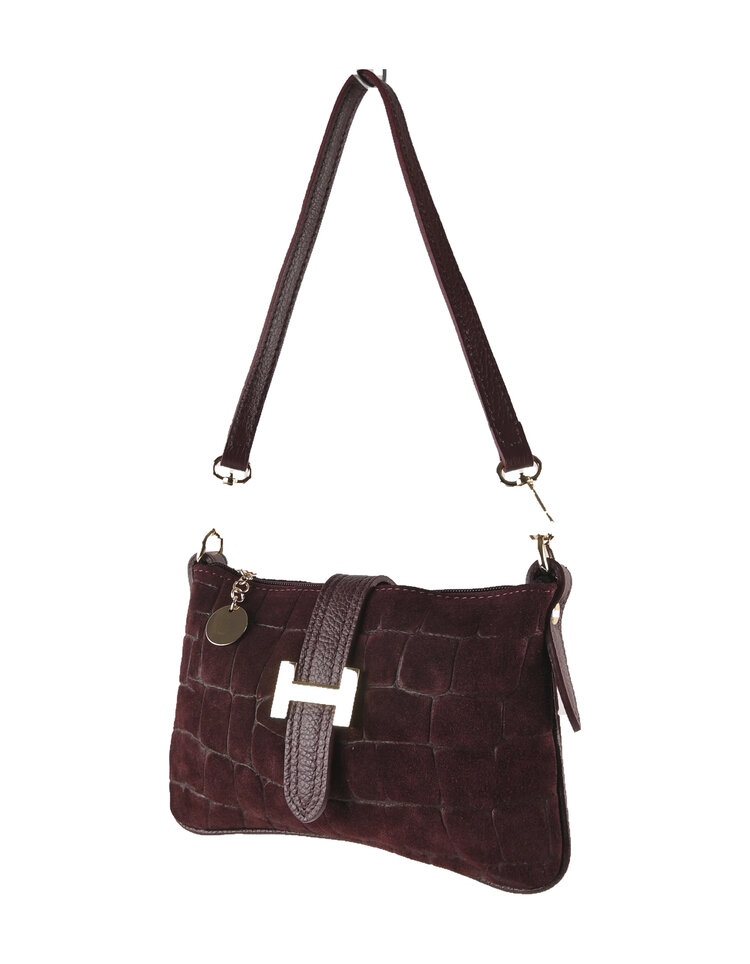 Giuliano Leather  Leder-Schultertasche | Wildleder | 552672