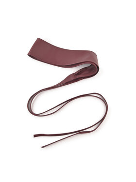 Leather tie belt | 800019