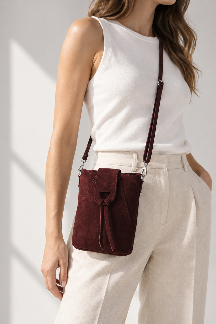Giuliano Leather  Suède Lederen Schoudertas | 552698