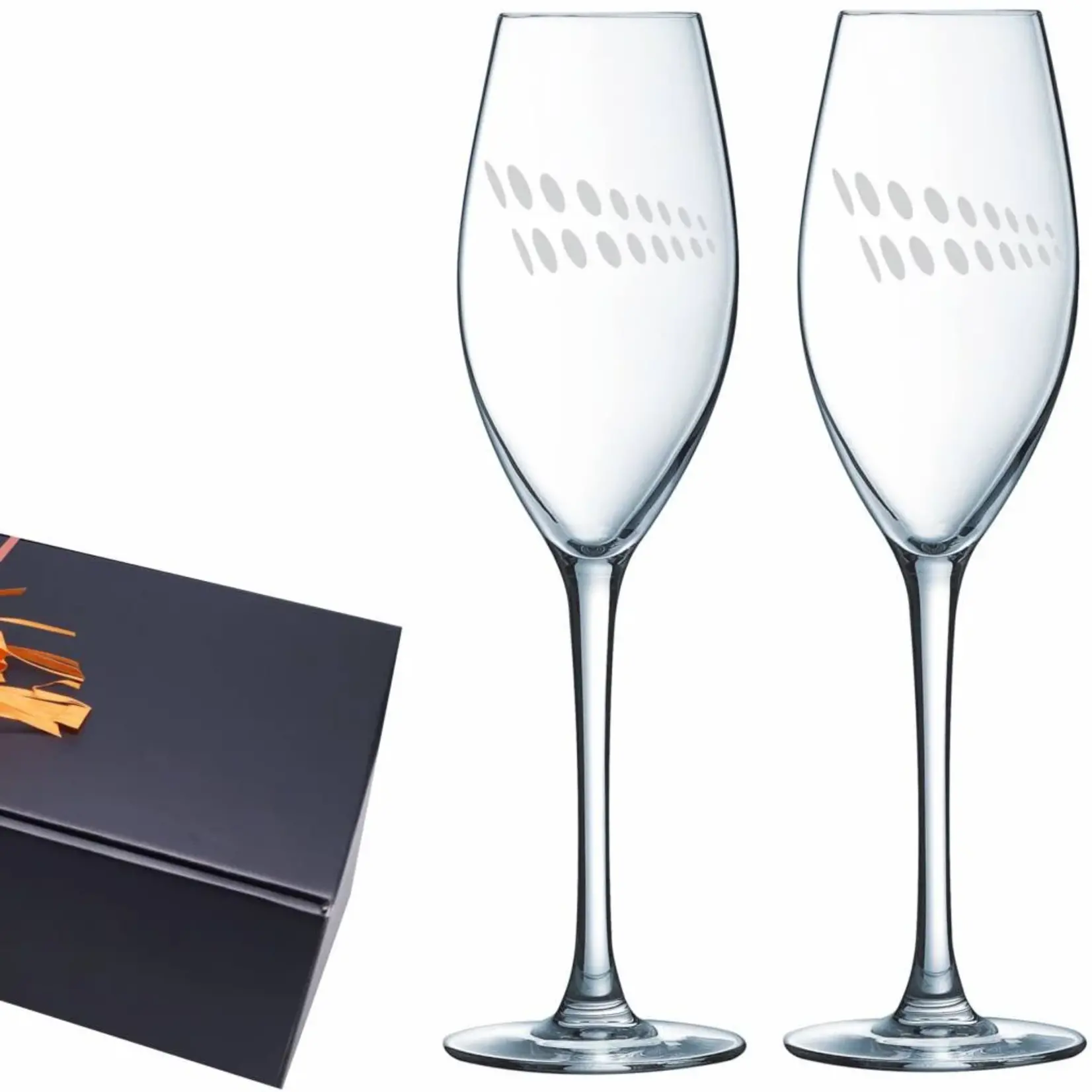 Champagneglazen cadeauset Da Vinci