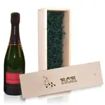 Champagne in houten kist