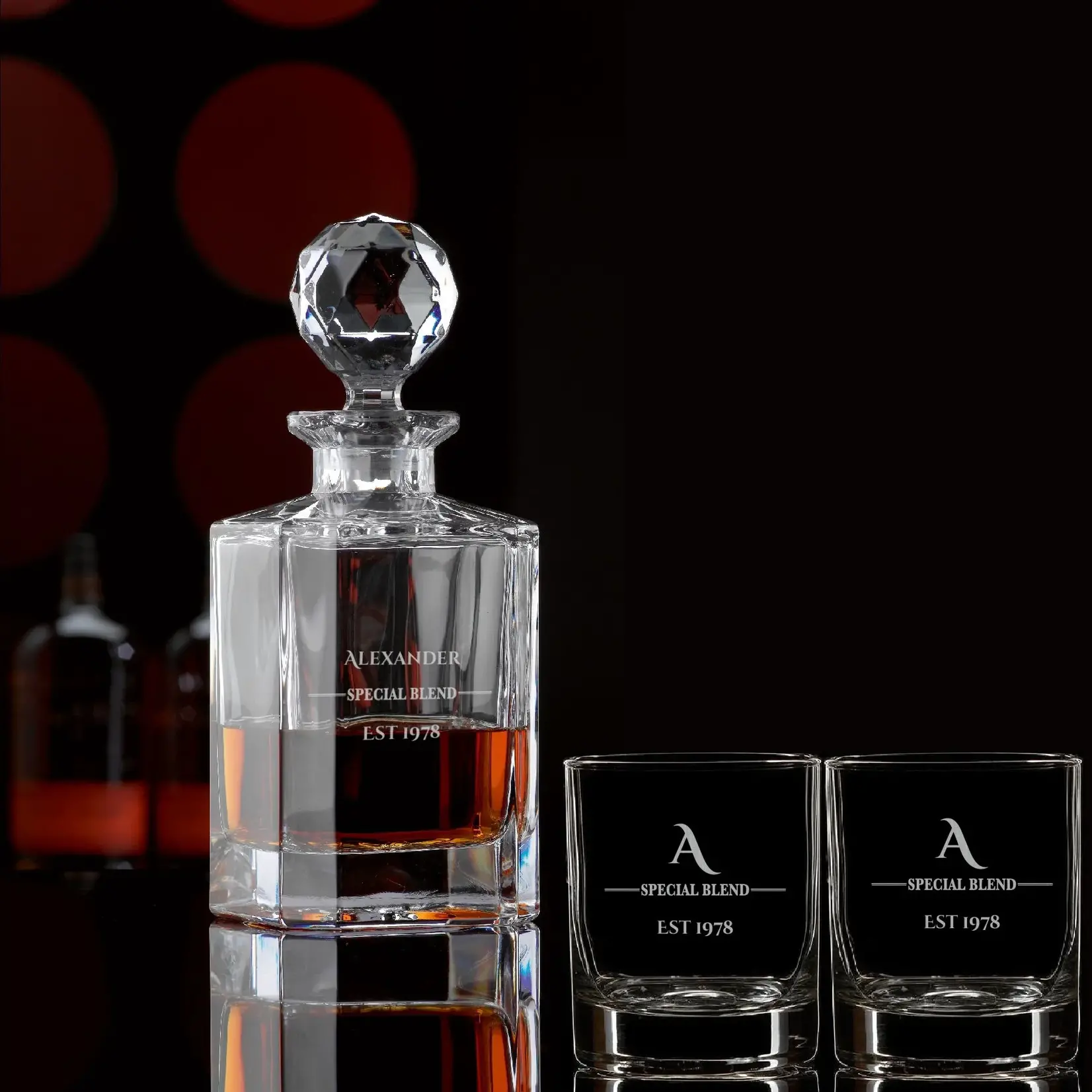 RCR Crystal Whisky Geschenk Set Kristal