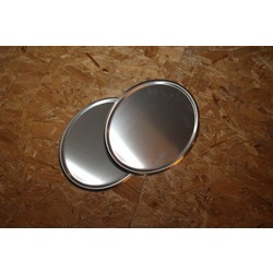 Handgefertigte Stahlplatte Oval