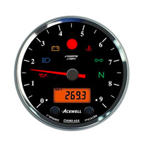 CA085 12.000RPM Speedo Schwarz / Schwarz