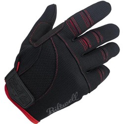 Gants de moto - noir/rouge