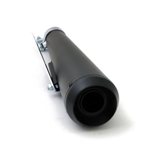 Cafe Racer Muffler Black Steel 45mm