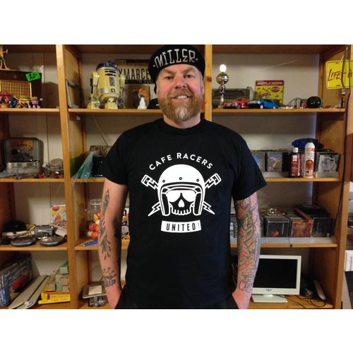 MCU Cafe Racers United Skull T-Shirt