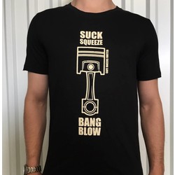 T-shirt "Suck, Squeeze, Bang Blow"