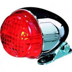 Shin Yo Texas Red / Chrome Cafe Racer Tail Light