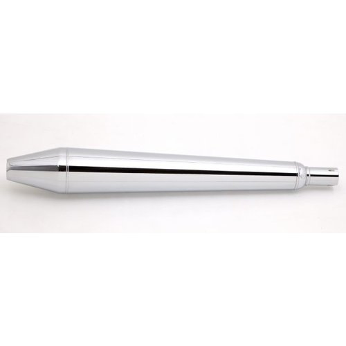 Emgo Peashooter Silencer Steel 35 mm Connection Diameter 40 mm Outlet 675 mm Length for Triumph T140 and Norton