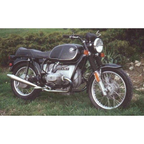 Emgo Peashooter Silencer Steel 35 mm Connection Diameter 40 mm Outlet 675 mm Length for Triumph T140 and Norton