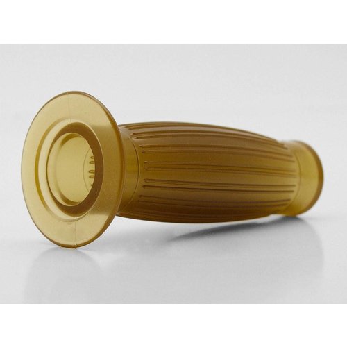 Emgo Beston Cafe Racer Ballon Lenkergriffe Gel Braun für 22 mm (7/8") Lenker mit 1" Gasseite
