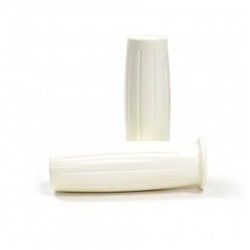 Amal Style Cafe Racer Puños Blancos 22 mm (7/8")