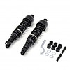Emgo Amortiguadores Cafe Racer Negros Type 2 - Gloss Black, Fijación Eye/Clevis, 340 mm o 365 mm, con Kit de Montaje para Honda CB/CBX (CB650SC/CB750F/CB900F/CBX1000/CB1100F) 1979-1983