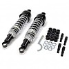 Emgo Black & Chrome Cafe Racer Schokdempers Type 3 - Oog/Oog Bevestiging, 325 mm & 335 mm