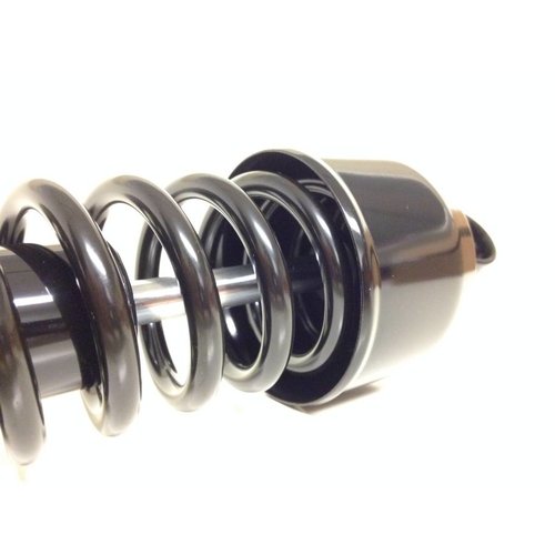 Emgo Zwarte Cafe Racer Schokdempers Type 2 - Gloss Black, Eye/Clevis Bevestiging, 340 mm of 365 mm, met Montagemateriaal voor Honda CB/CBX (CB650SC/CB750F/CB900F/CBX1000/CB1100F) 1979-1983