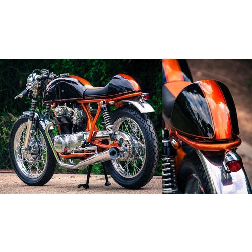 Emgo Ammortizzatori Black & Chrome Type 4 365 mm Attacco Occhiello/Forcella per Honda CB650SC (1982), CB750F/K (1979-1982), CB900F (1981-1982), CBX (1979-1982) & CB1100F (1983)