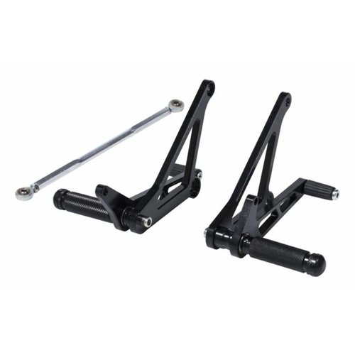 Universal Alloy Rear Set Black Type 1