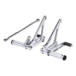 Universal Alloy Rear Set Chrome Type 2