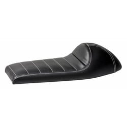 Upholstered Cafe Racer Seat Tuck N' Roll Black Type 31